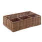 Cestino Porta Posate e Bicchieri in Rattan CM 27X17 H CM 8