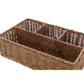 Cestino Porta Posate e Bicchieri in Rattan CM 27X17 H CM 8