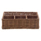 Cestino Porta Posate e Bicchieri in Rattan CM 27X17 H CM 8